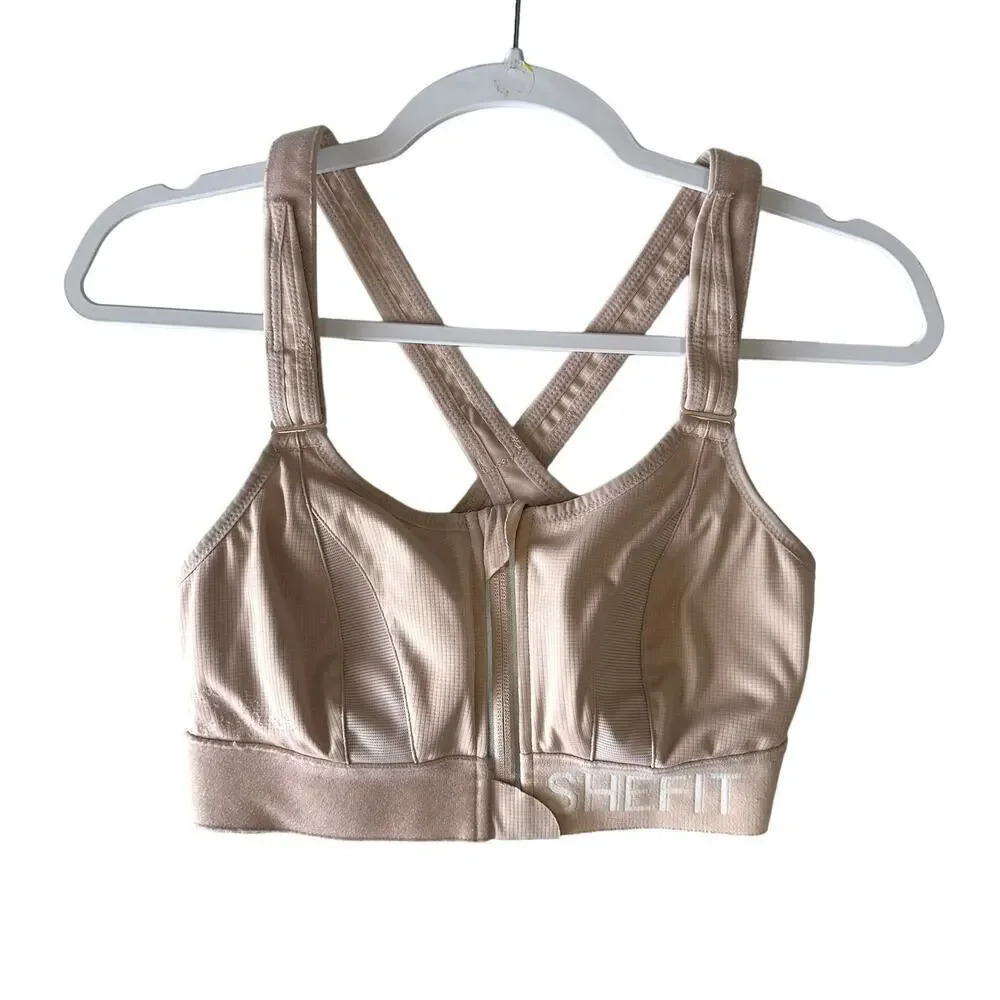 Shefit Ultimate Sports Bra High Impact Women's XS Sandstorm Stretch Breathable